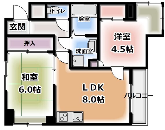 萱島駅 徒歩7分 3階の物件間取画像